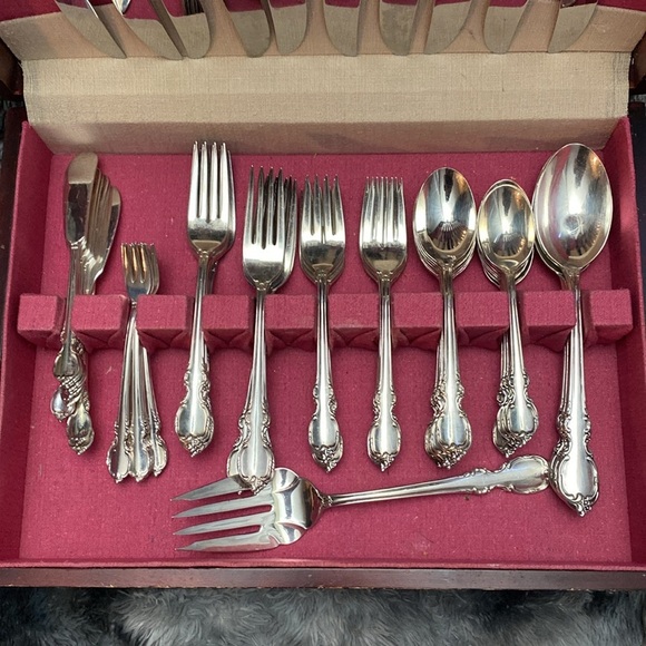Reflection 1959 Silverplate Flatware 75 pieces - Picture 2 of 16